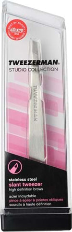 Tweezerman Classic Stainless Steel Slant Tweezer (Studio Collection)