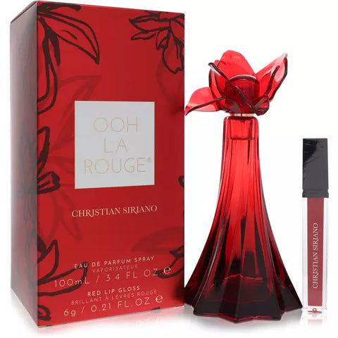 Christian Siriano Ooh La Rouge Eau De Parfum Spray + 0.21 oz Red Lip Gloss